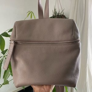 KARA DUSTY GREY PINK SMALL BACKPACK BAG